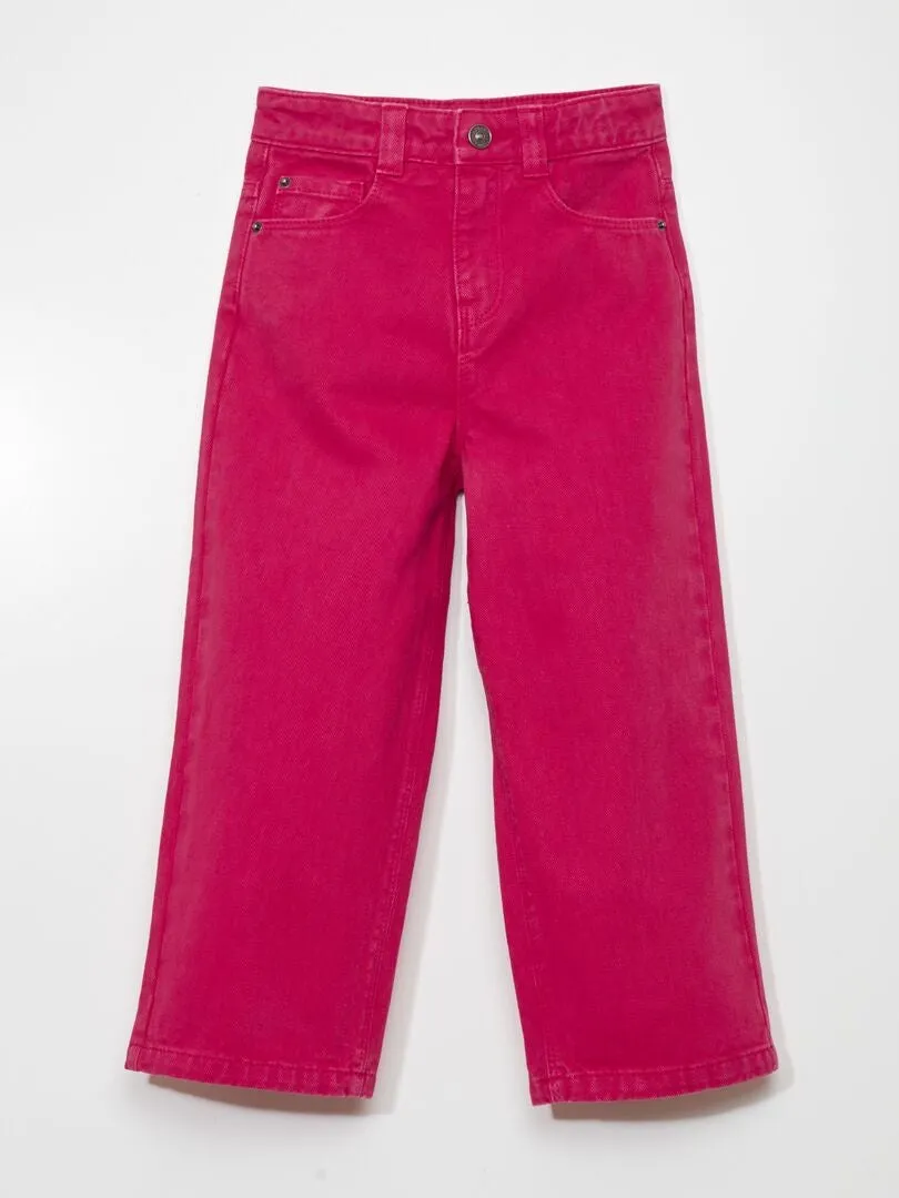 VAQUERO WIDE LEG DE TIRO ALTO  ROSA