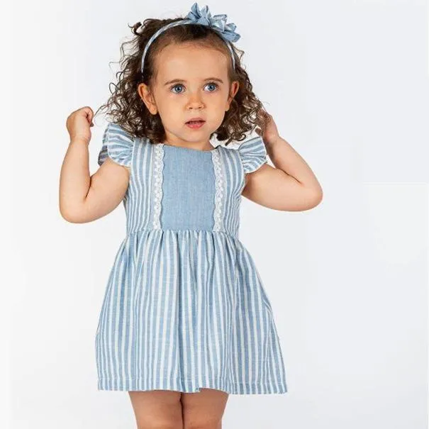 Vestido bebé niña listado ALBER 
