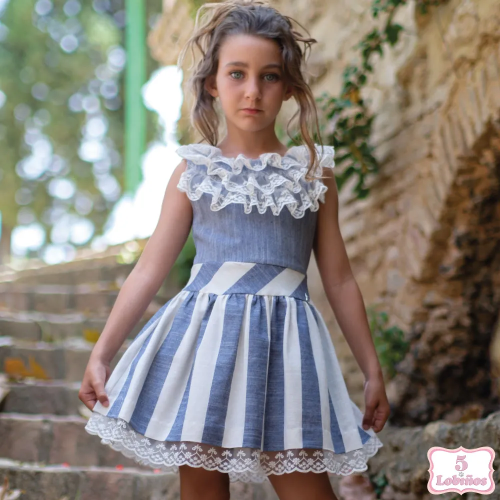VESTIDO NIÑA CUCÚ VOLANTES TUL Vera