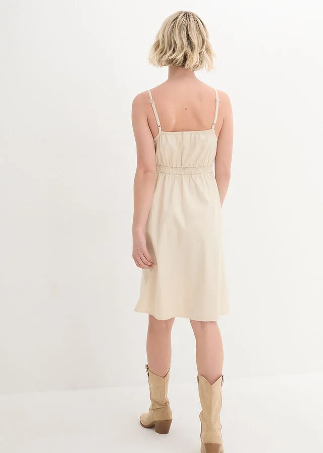 Vestido vaquero Crudo