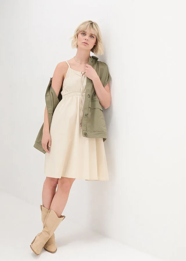 Vestido vaquero Crudo