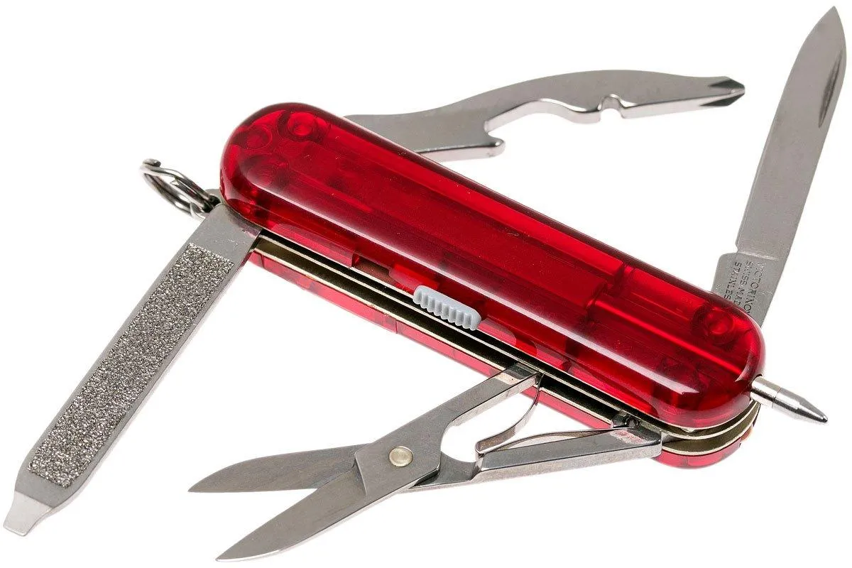 Victorinox Midnite Manager rojo transparente 0.6366.T navaja suiza
