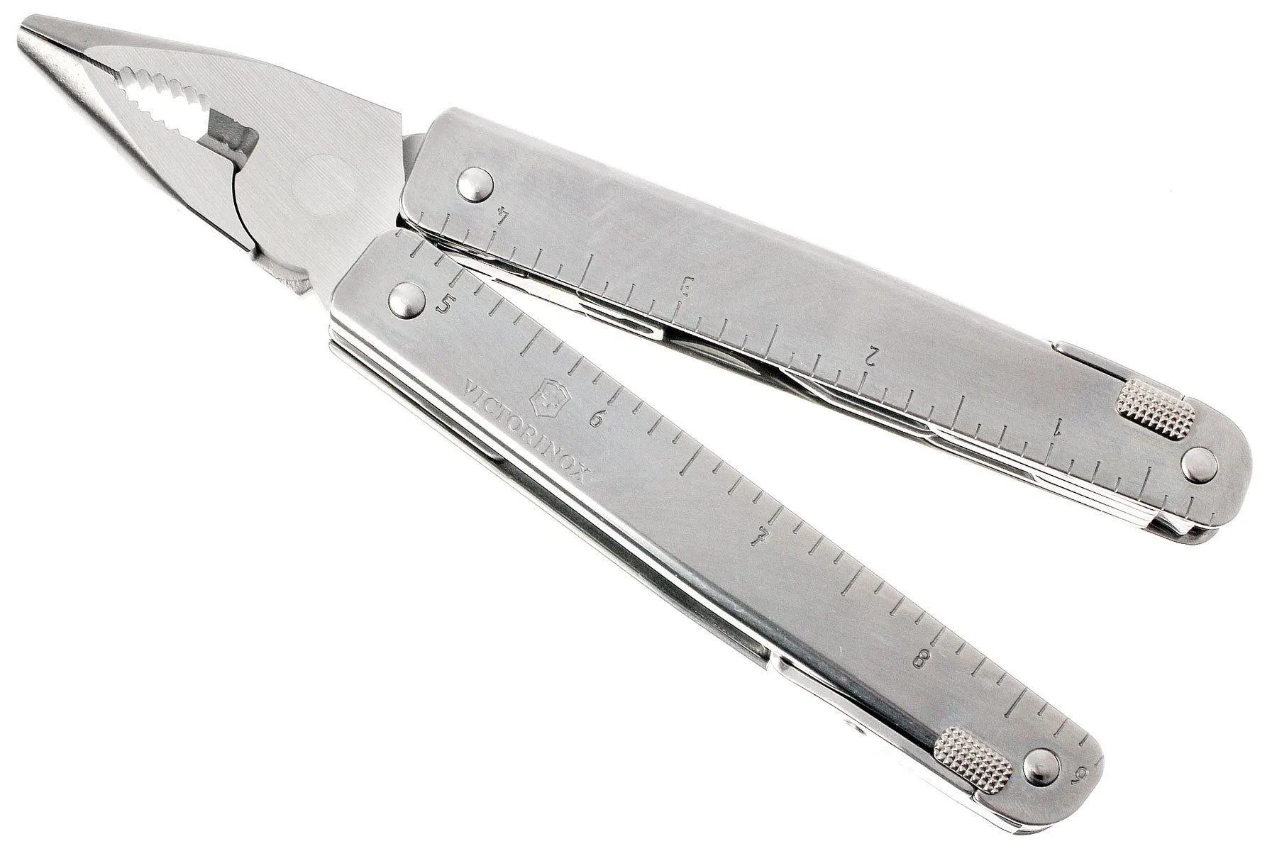 Victorinox SwissTool X 3.03.27 multiherramienta con funda de cuero