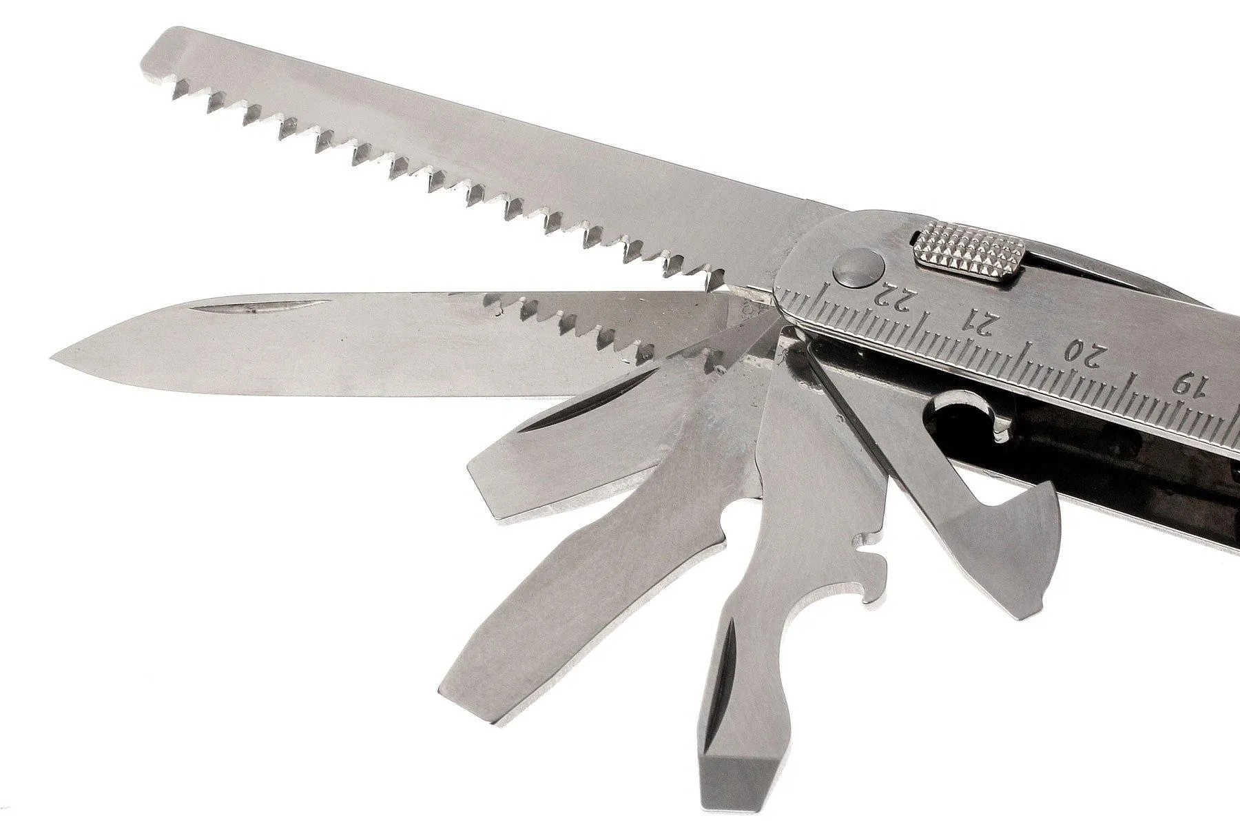 Victorinox SwissTool X 3.03.27 multiherramienta con funda de cuero