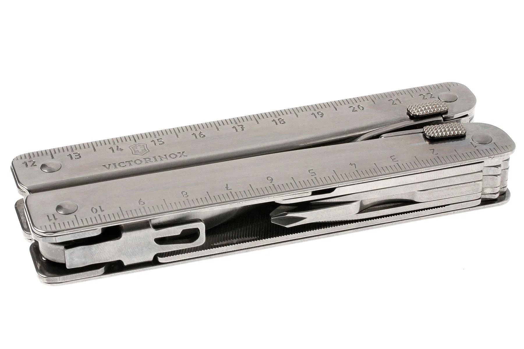 Victorinox SwissTool X 3.03.27 multiherramienta con funda de cuero