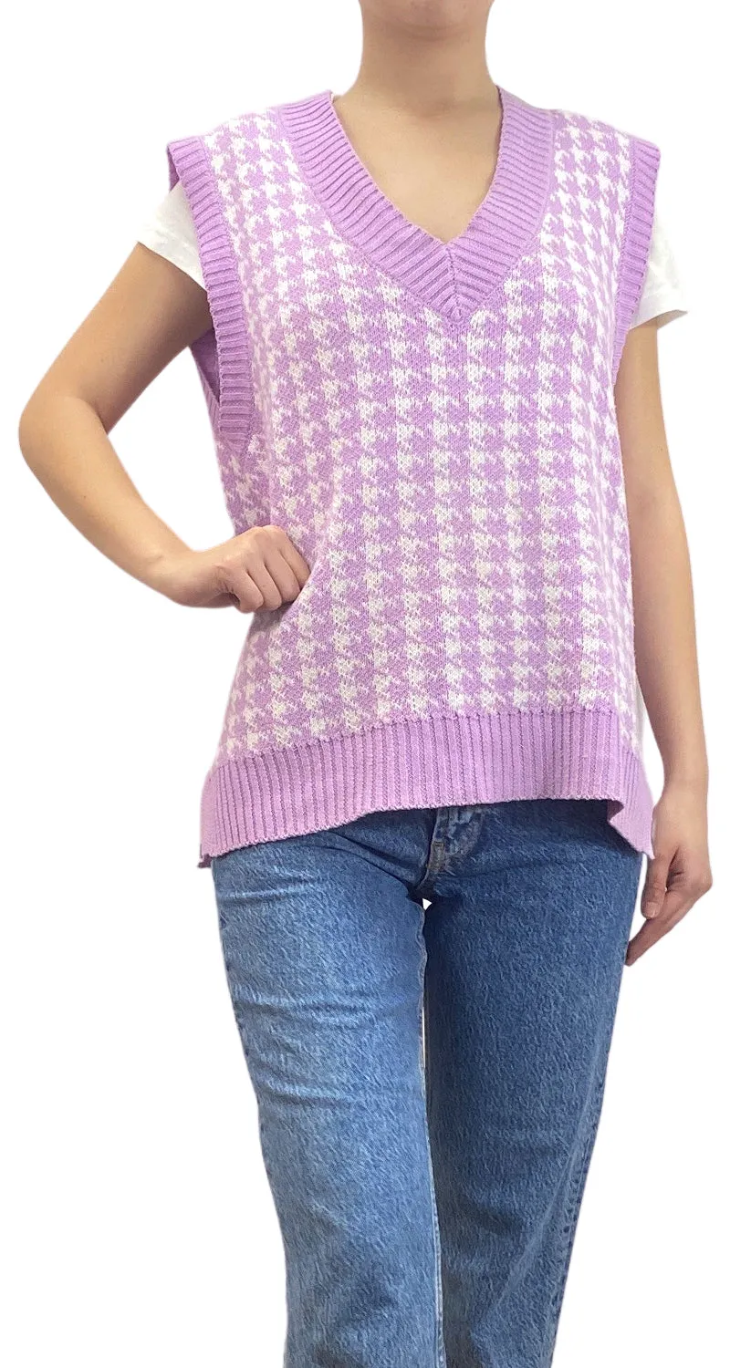 VINTAGE Sweater Houndstooth