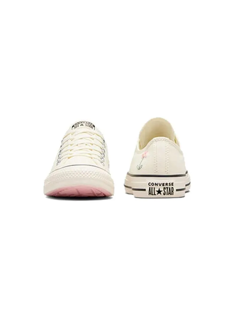 Zapatilla Mujer Converse Ctas Ox Bordada Blanca