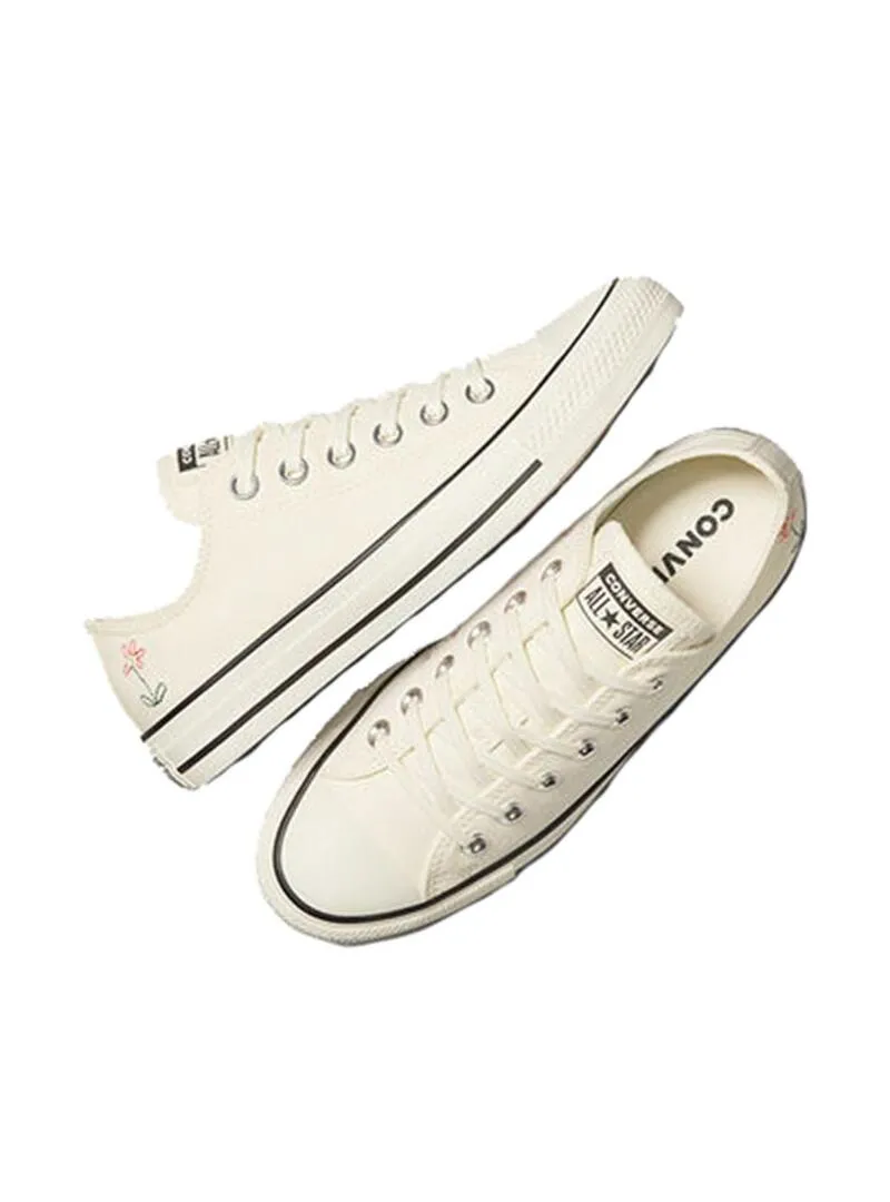 Zapatilla Mujer Converse Ctas Ox Bordada Blanca
