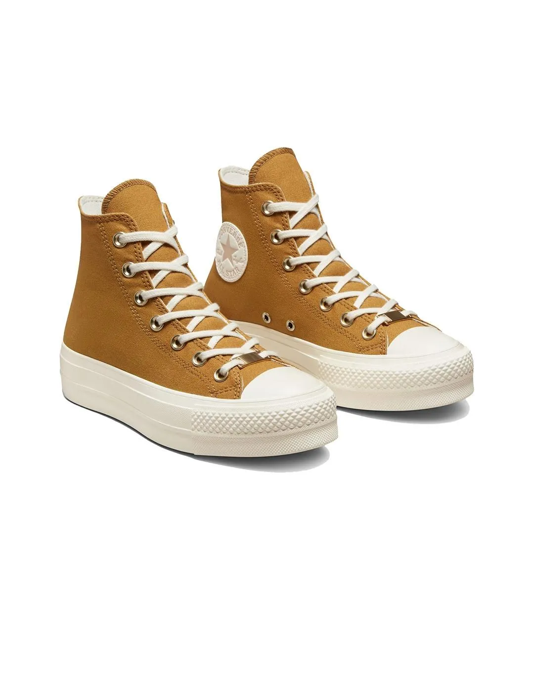 Zapatilla Mujer Converse Cts Lift Hi Plat. Mostaz