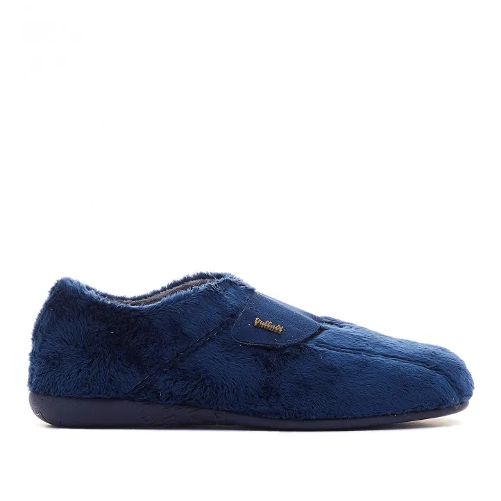 Zapatillas casa Vulladi azules cerradas por detrás