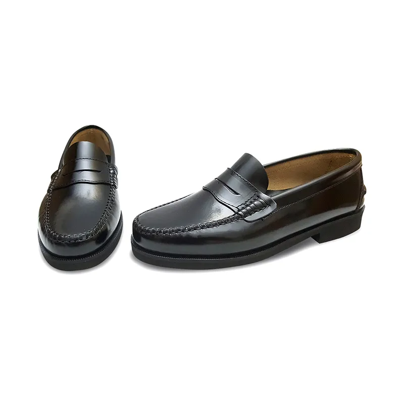 Zapatos Castellanos Hombre Piel Antifaz Piso Goma 350AL Negro, de Latino