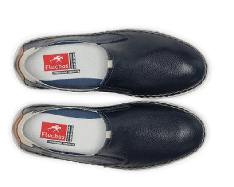 Zapatos Fluchos 1714 piel marino