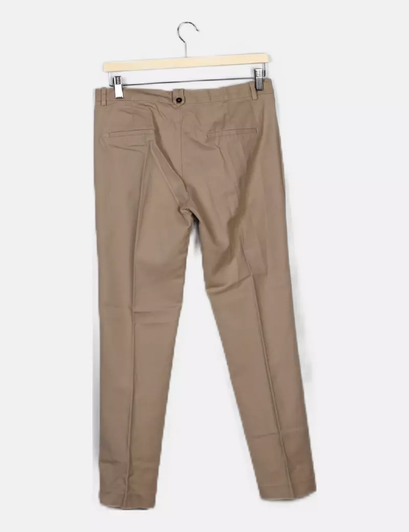 Zara Pantalón beige casual