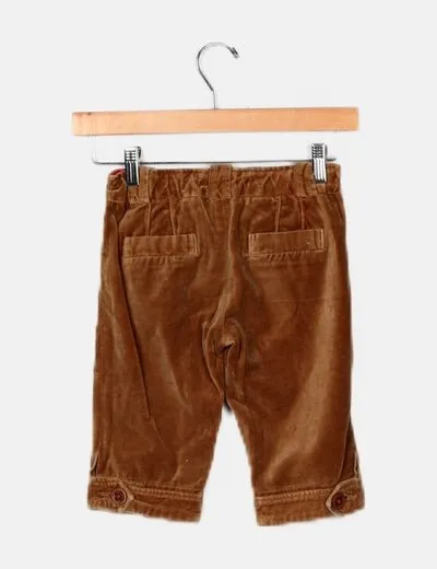 Zara Pantalón marrón capri